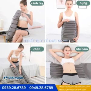 Máy nén ép khí trị liệu 6 khoang có lỗ thoáng khí