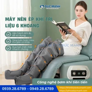 Máy nén ép khí trị liệu 6 khoang có lỗ thoáng khí 1 may nen ep khi tri lieu 6 khoang co lo thoang khi 6
