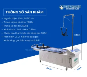 Giường kéo giãn cột sống lưng và cổ tự động YP2009B