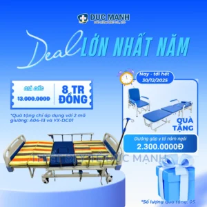 Giường y tế 4 tay quay a04-13