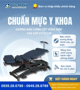 Giường nắn chỉnh cột sống điện cao cấp CY-C113E