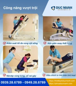 Giường nắn chỉnh cột sống điện cao cấp CY-C113E