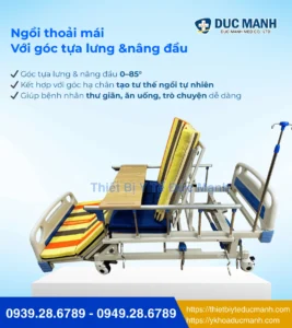 Giường y tế 4 tay quay A04-13