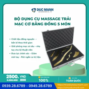 Bộ dụng cụ massage trải mạc cơ bằng đồng 5 món