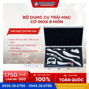 Bộ dụng cụ Massage Trải Mạc Cơ inox 8 món