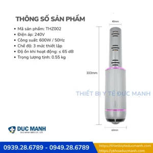 Máy Terahertz THZ002 – Hỗ trợ giảm đau, thông kinh lạc tại nhà và phòng khám